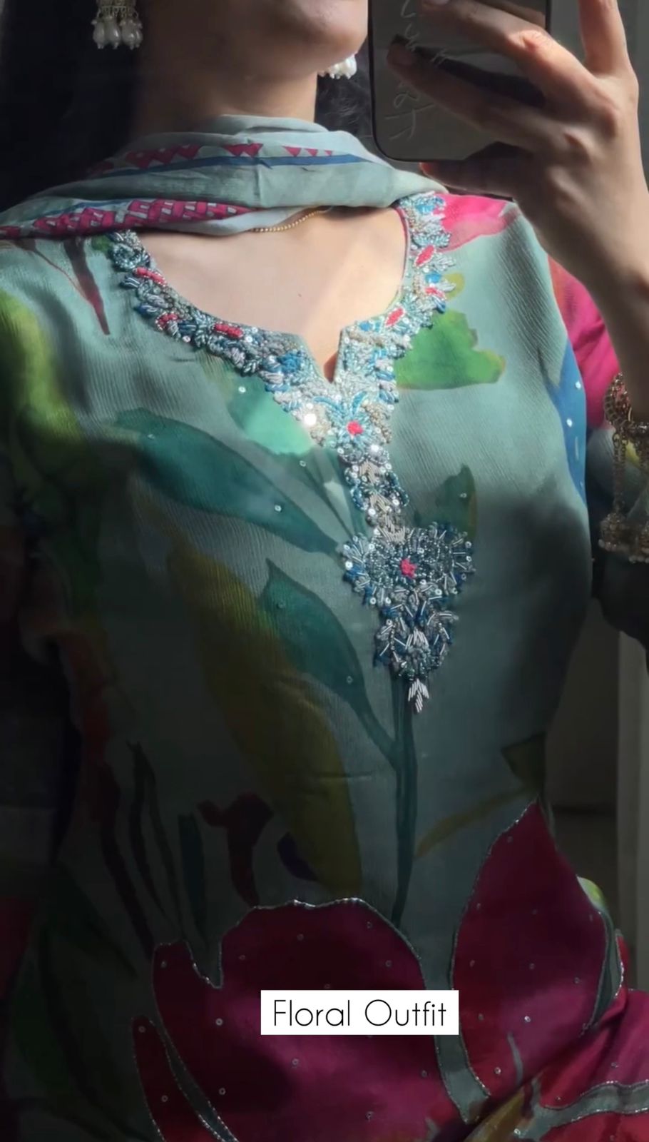 Women Floral Stitched 3 Pcs
