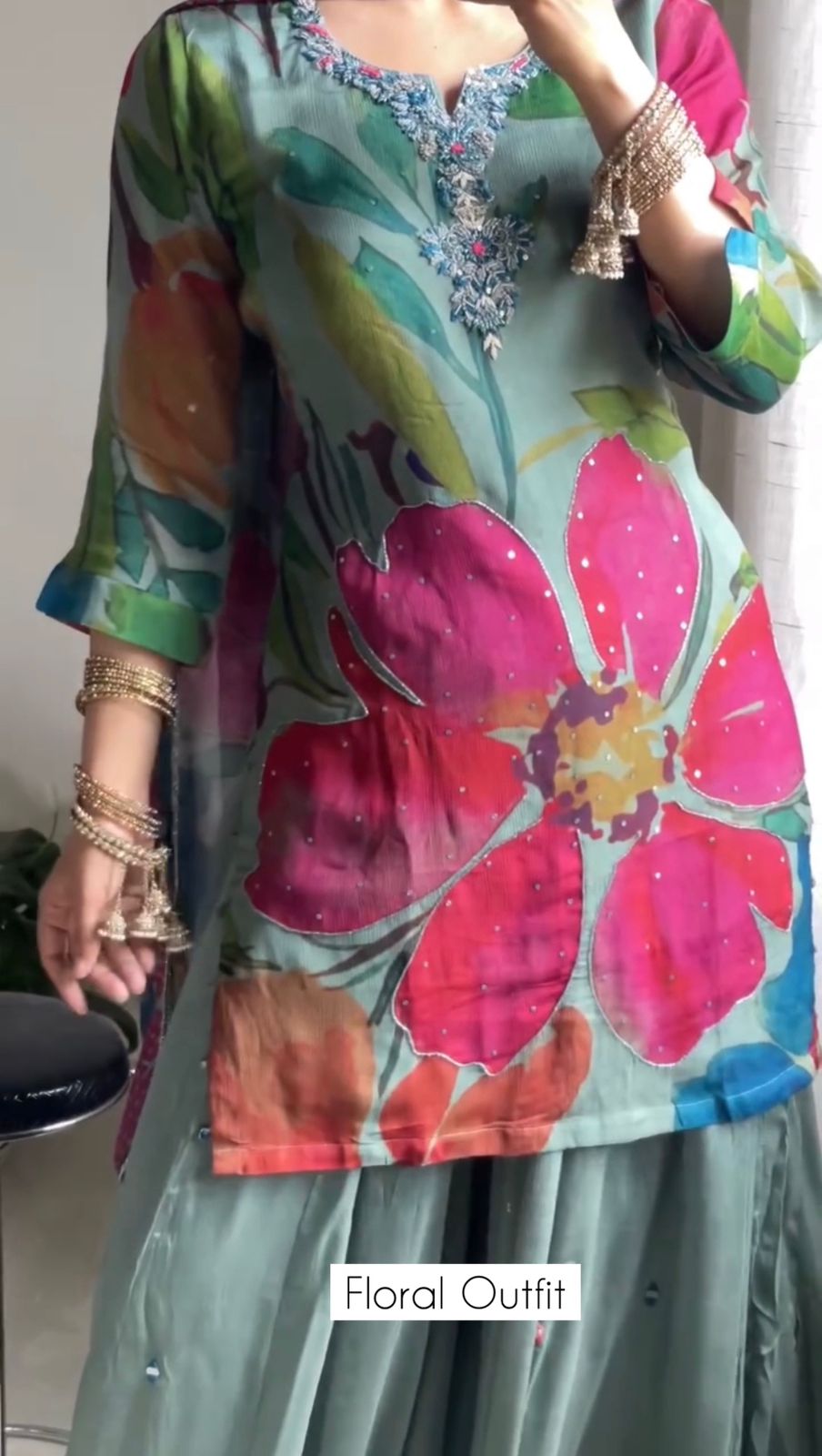Women Floral Stitched 3 Pcs