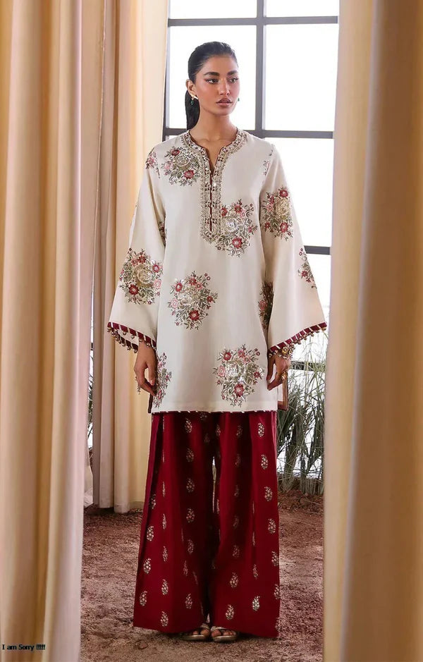 SILK EMBROIDERED SUIT