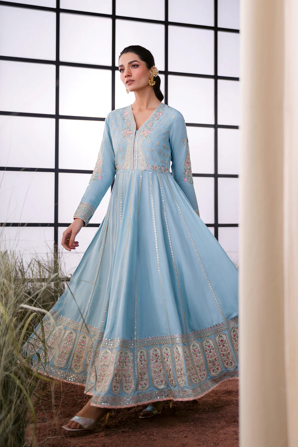 Ethnic Embroidered luxury Frock