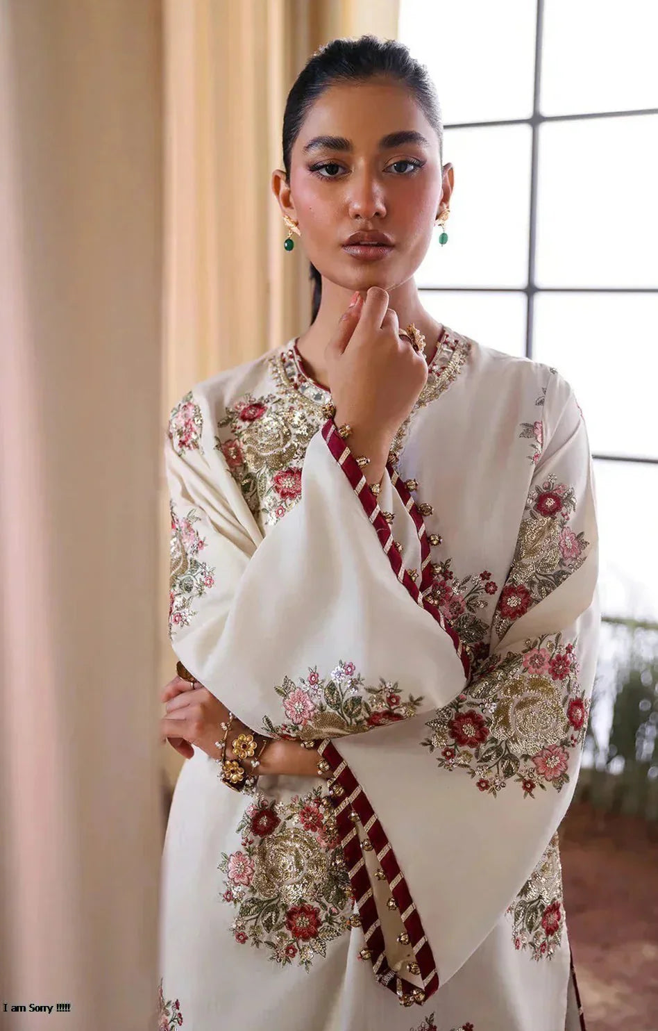 SILK EMBROIDERED SUIT