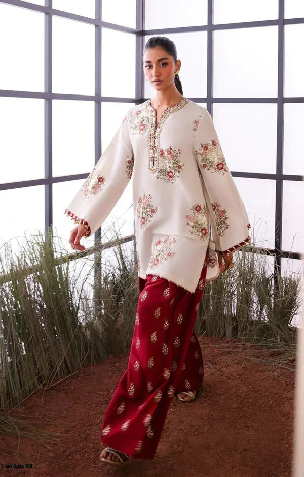 SILK EMBROIDERED SUIT
