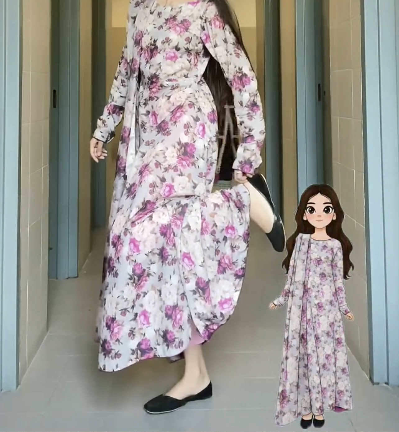 Floral Print Stitched 3 Pcs