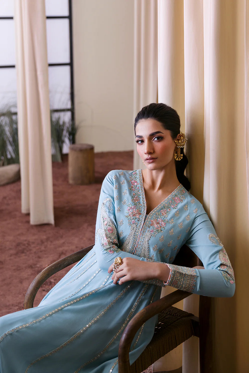 Ethnic Embroidered luxury Frock