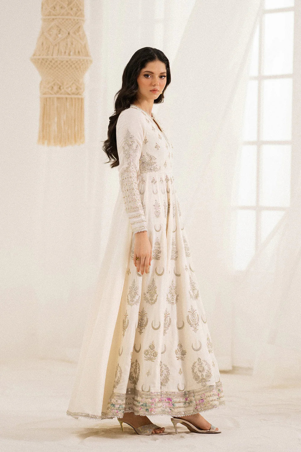 Embroidered Stitched Women Frock