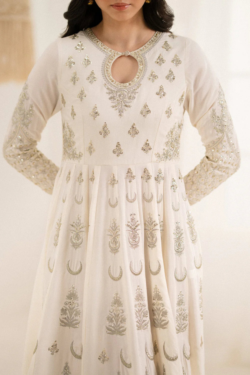 Embroidered Stitched Women Frock