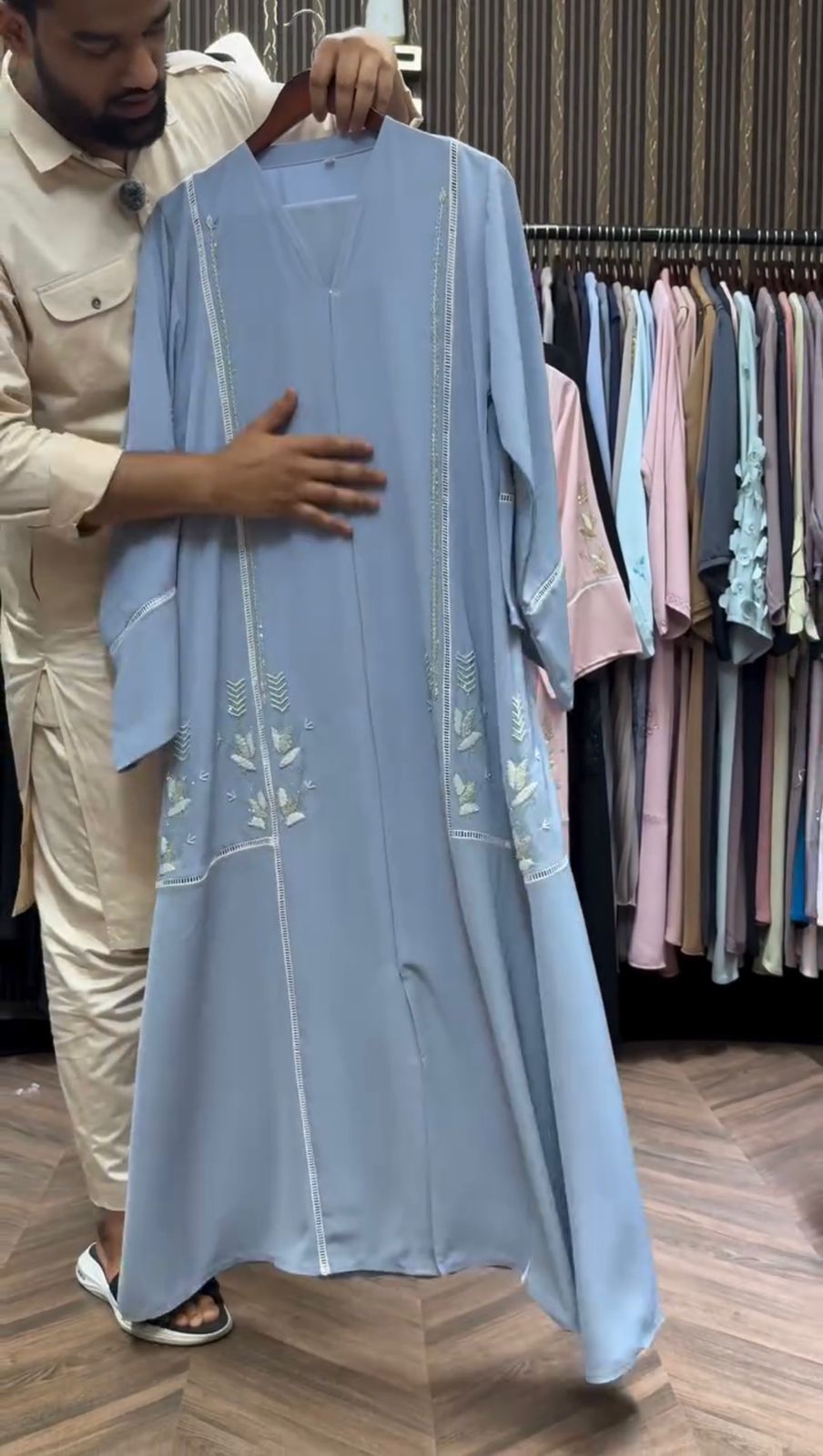 ME Korean Nida Lace Abaya