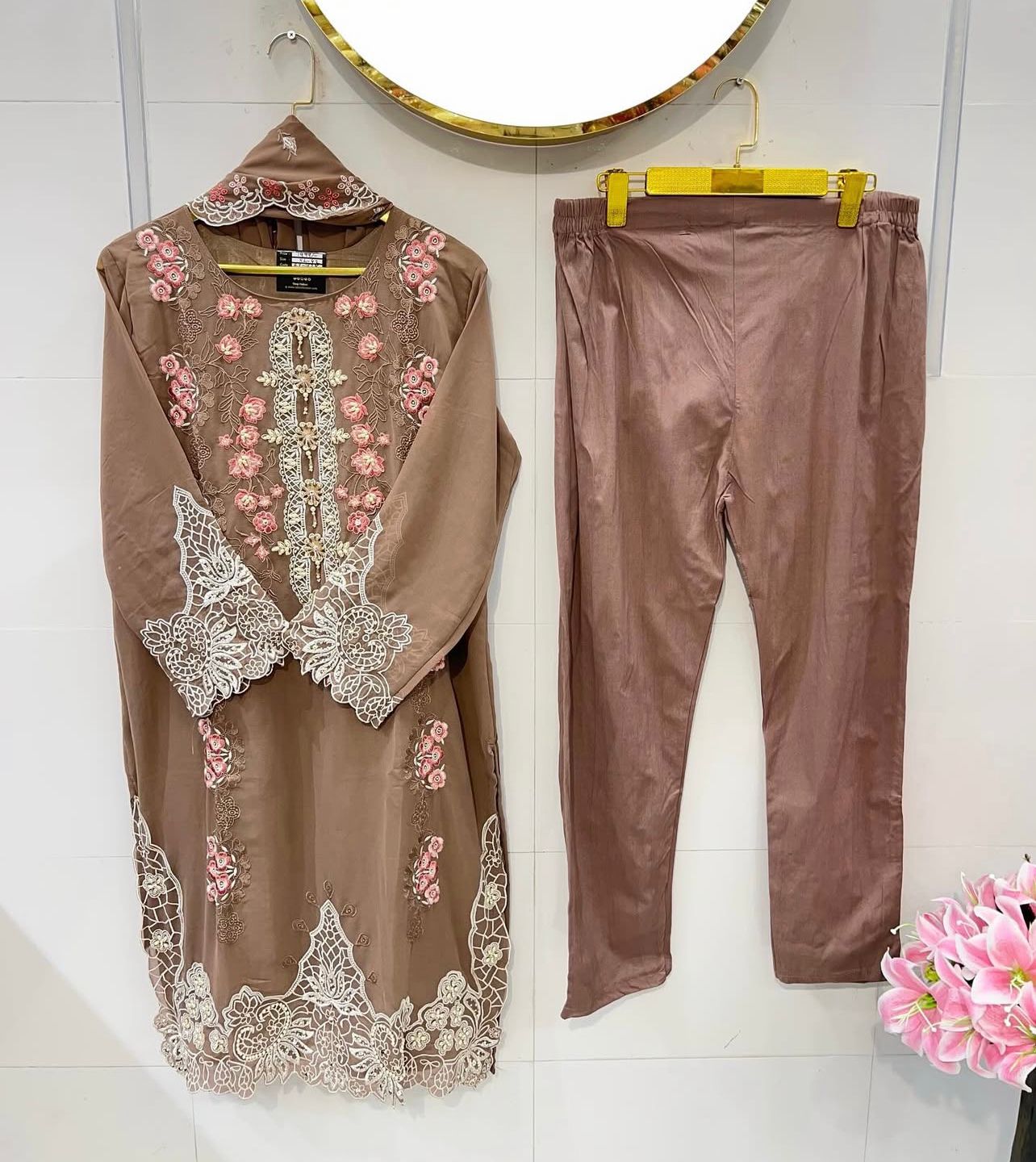 Women Embroiderd Pack Of 2 Dress