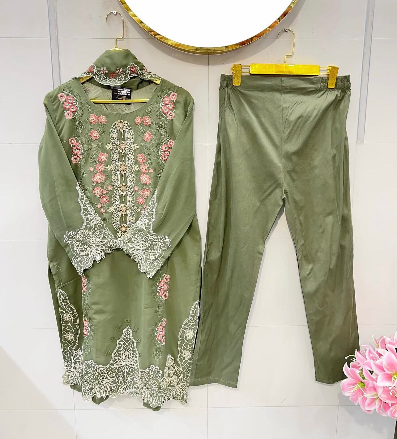 Women Embroiderd Pack Of 2 Dress