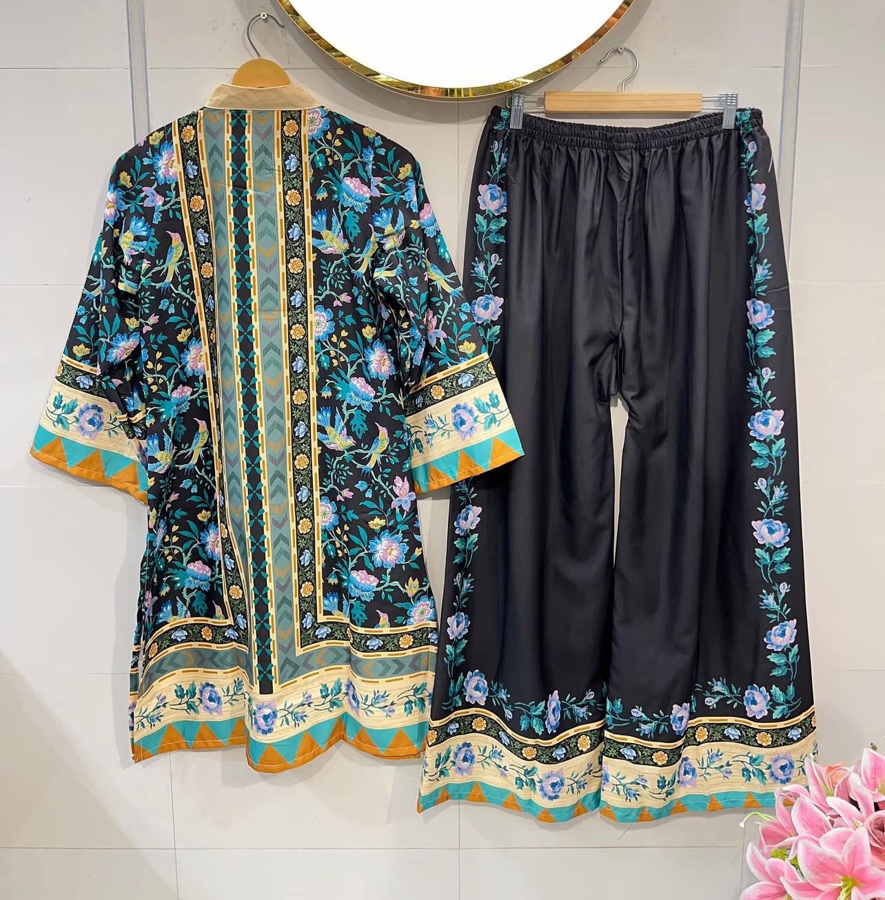 Casual Printed Stitched Suit 3 Pcs