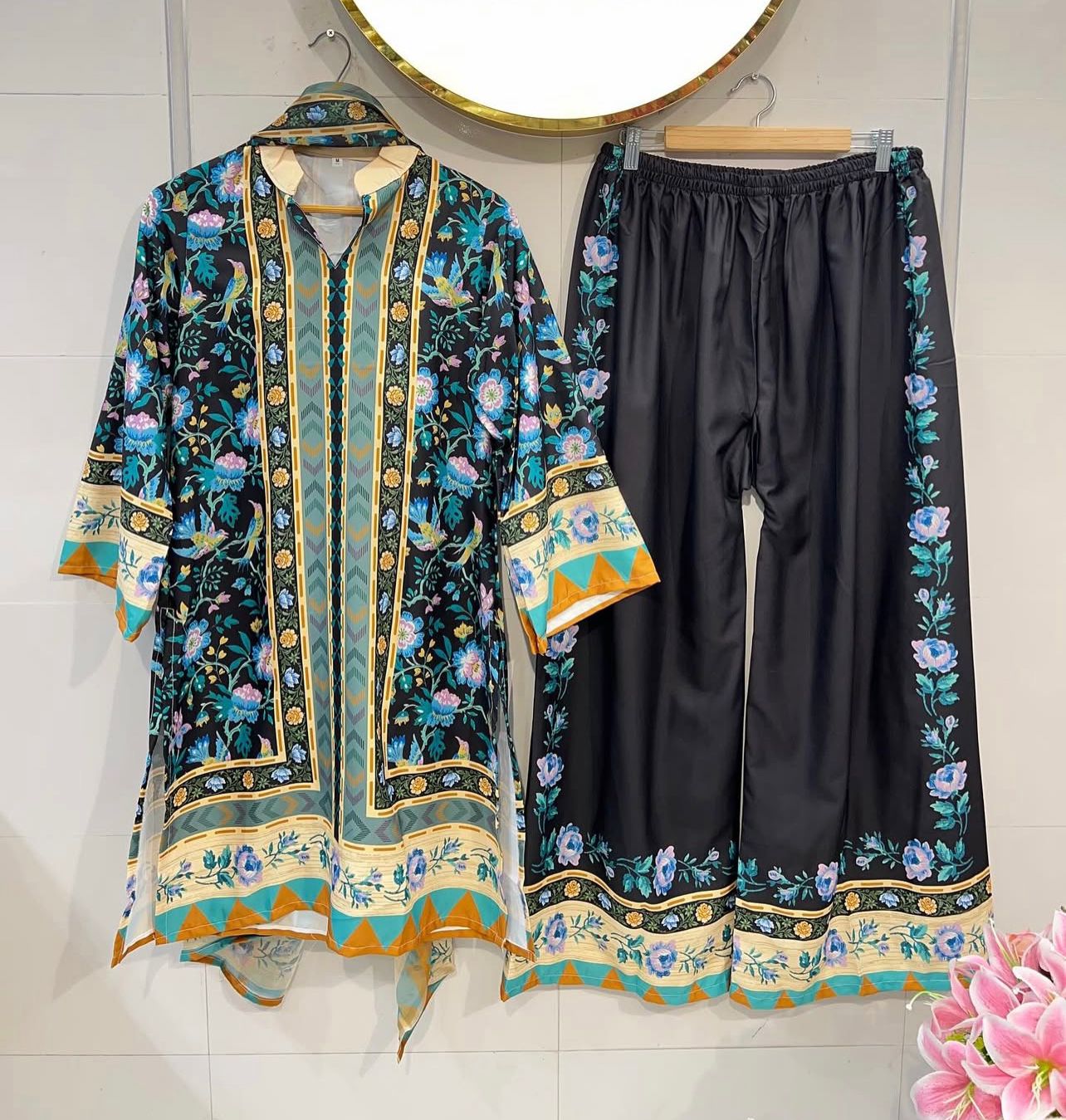 Casual Printed Stitched Suit 3 Pcs