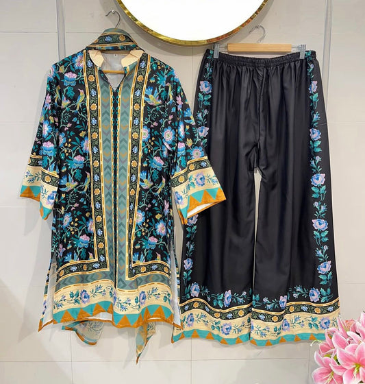 Casual Printed Stitched Suit 3 Pcs