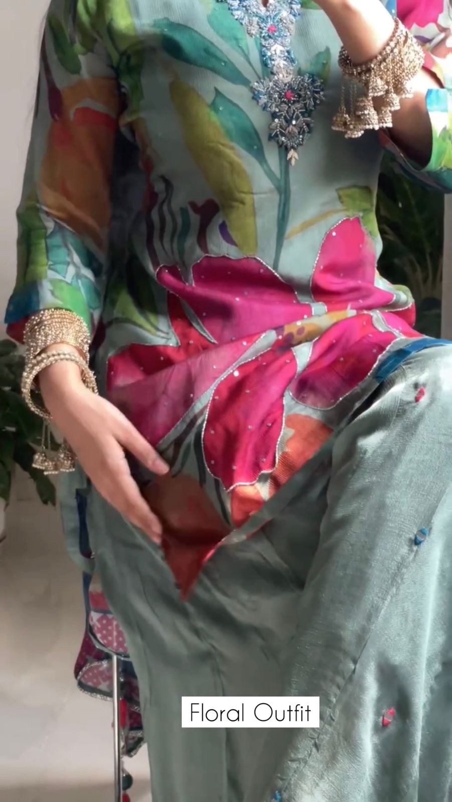 Women Floral Stitched 3 Pcs