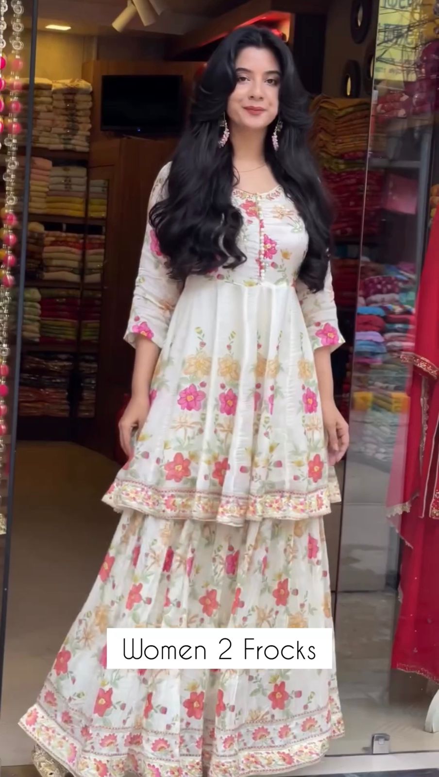 Women Floral Pack Of 2 Frocks