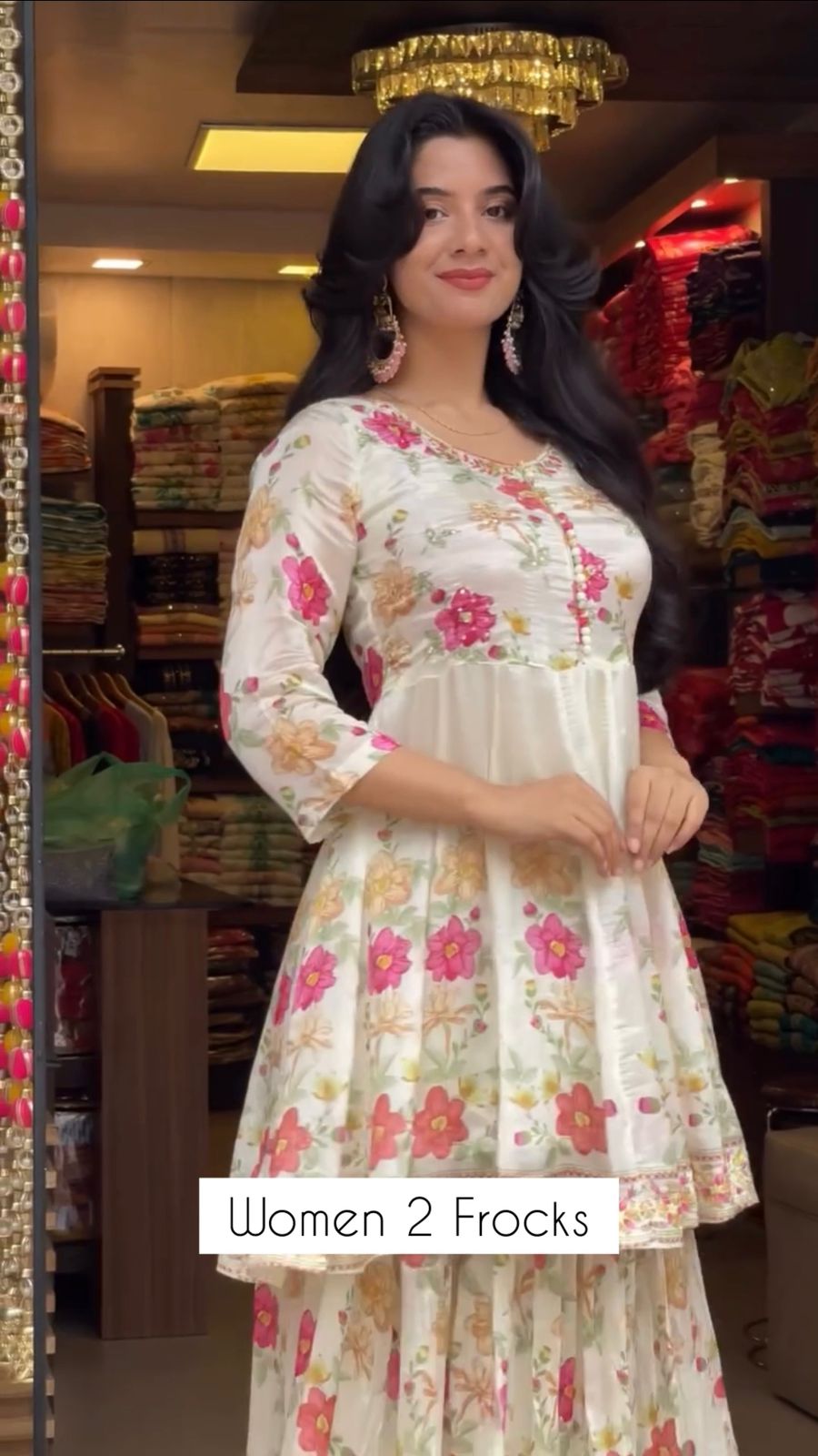 Women Floral Pack Of 2 Frocks