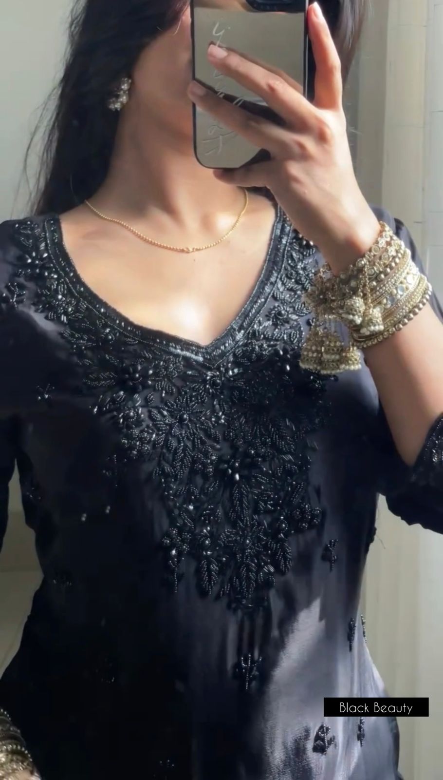 Beautiful Black Embroidered 3 Pcs