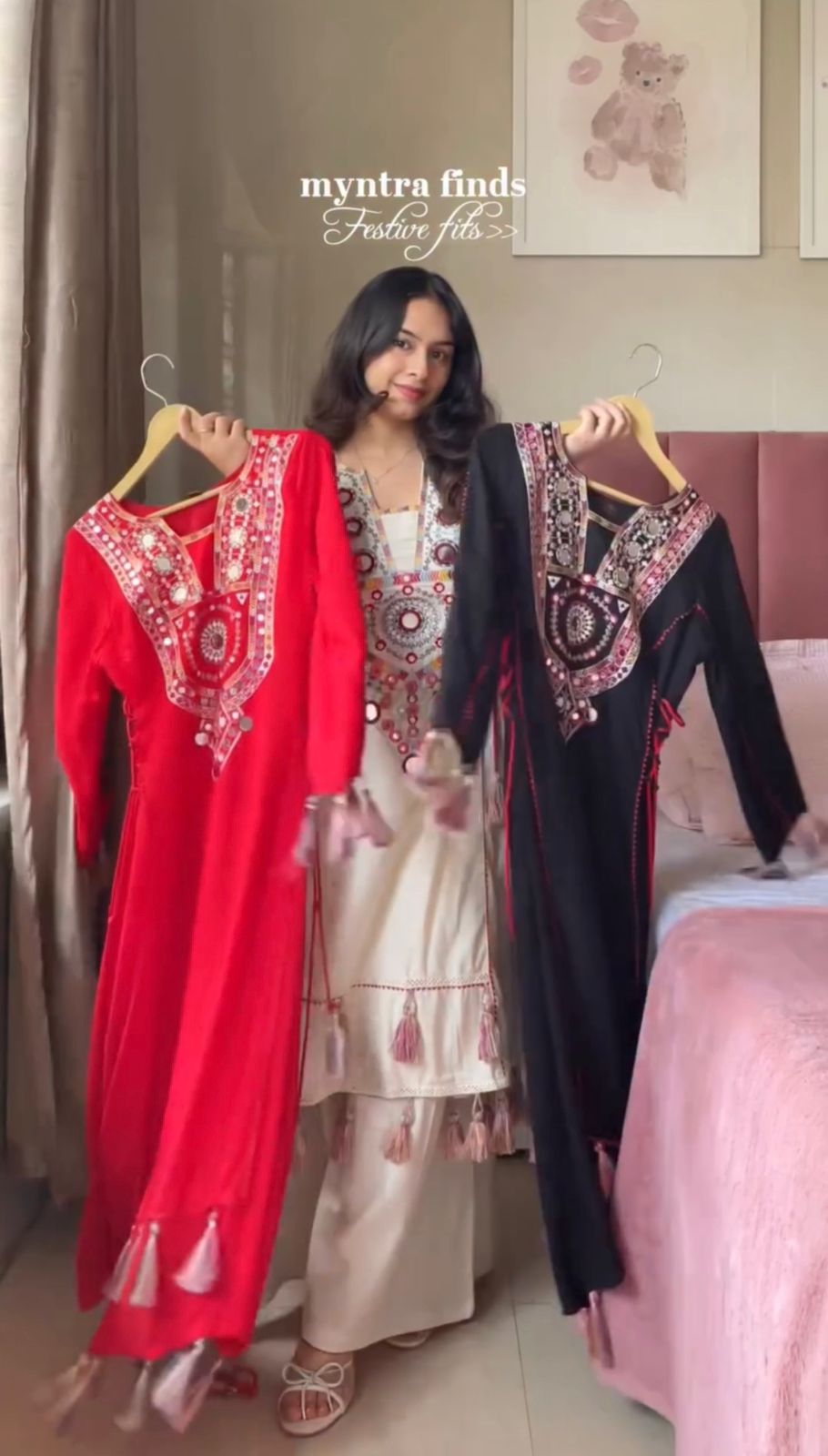 Women Stylish Ethinc Kurti Palazo Set Combo