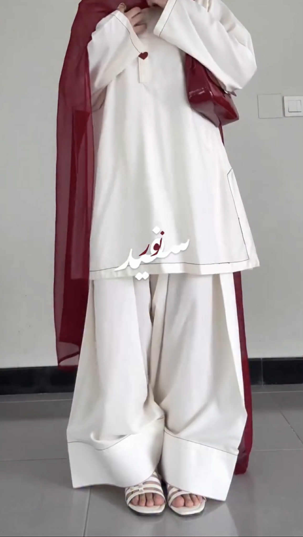 Zimal Embroidered farshi shalwar 3pc