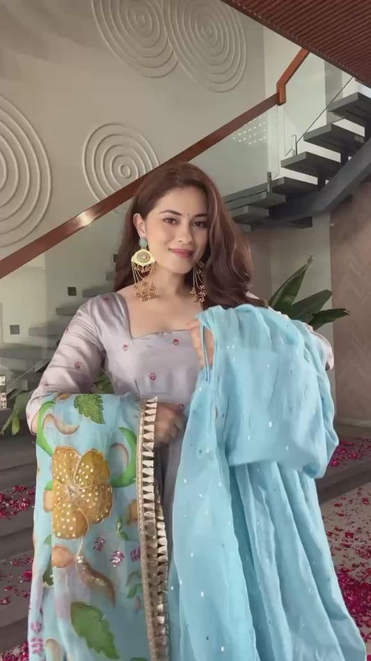 Embroiders Floral Frocks 3 Pieces