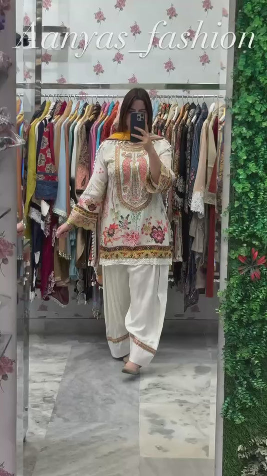 Anaya Embroidered Stitched 3 Pcs