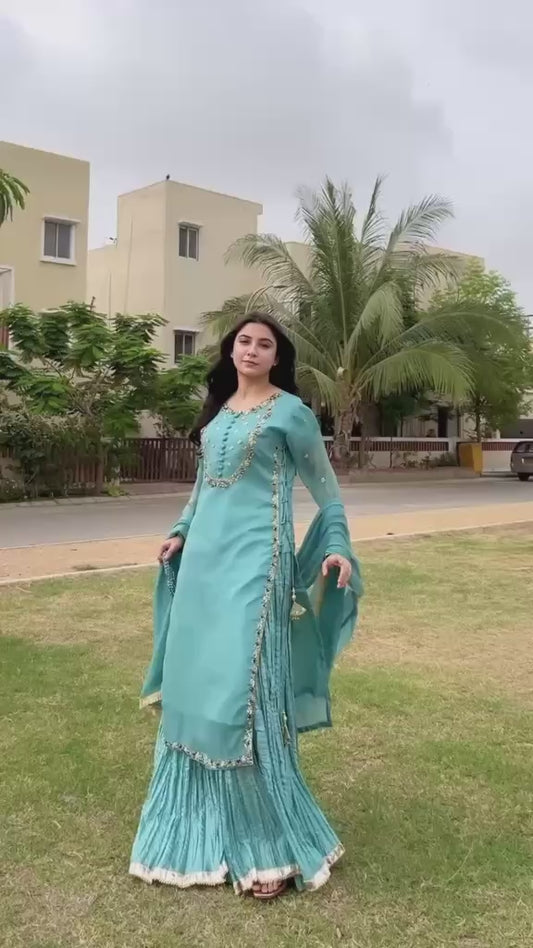 Women Embroidered Stitched 3 Pcs