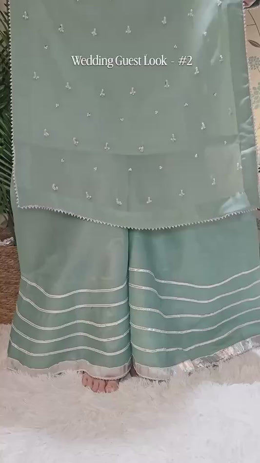 Fancy stitched embroidered 3 pcs